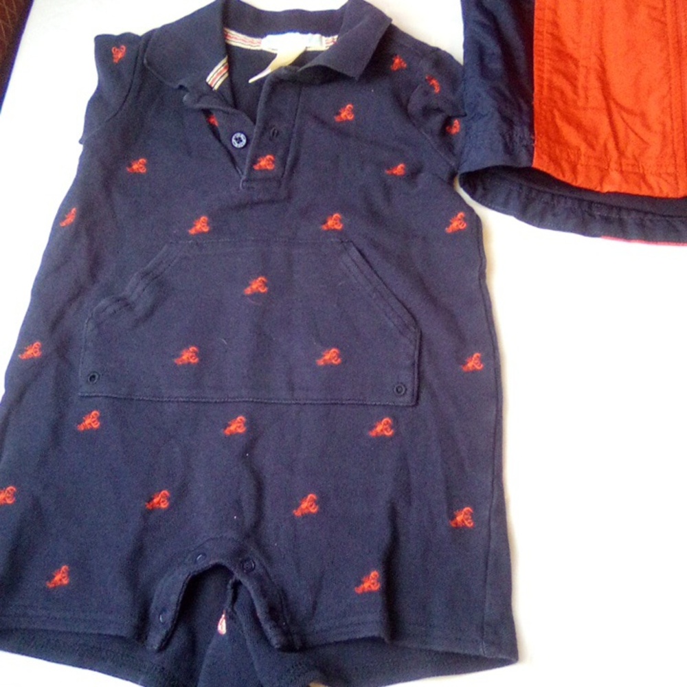 L.L . BEAN SPRING JACKET/ JANIE AND JACK ROMPER - Picture 3 of 5